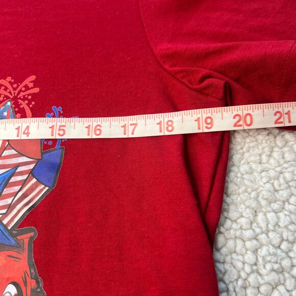 Americana 4th of July Red Truck Tee Mens Medium 38-40 - Picture 4 of 5
